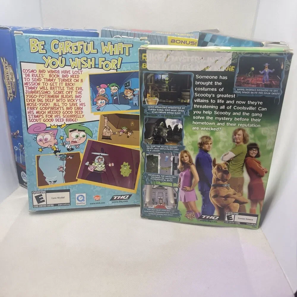 5 CD-Rom Game Big Box Lot of 6 - Boxes & Manuals Only